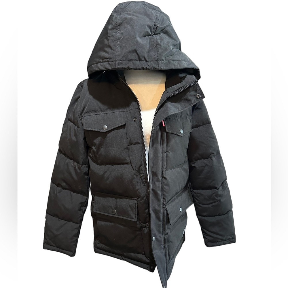 Levi's winter jacket, men’s size medium‎ water resistant black parka jacket! NWT
